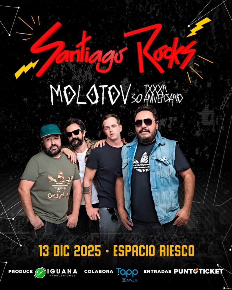 Molotov dirá presente en Santiago Rocks.
