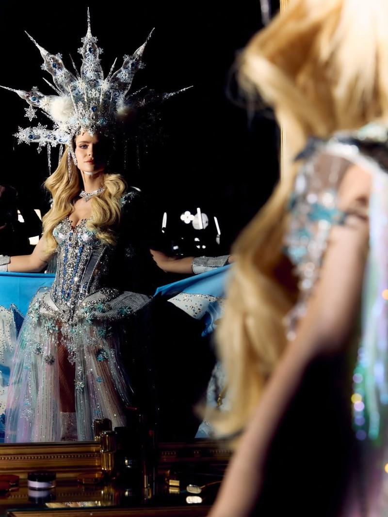 Inna Moll con su traje típico durante competencia preliminar del Miss Universo - Instagram