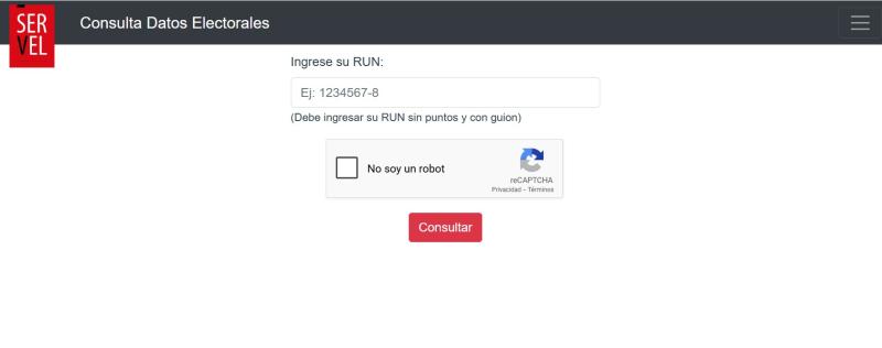 Revisa con tu RUT quienes son tus candidatos - Servel