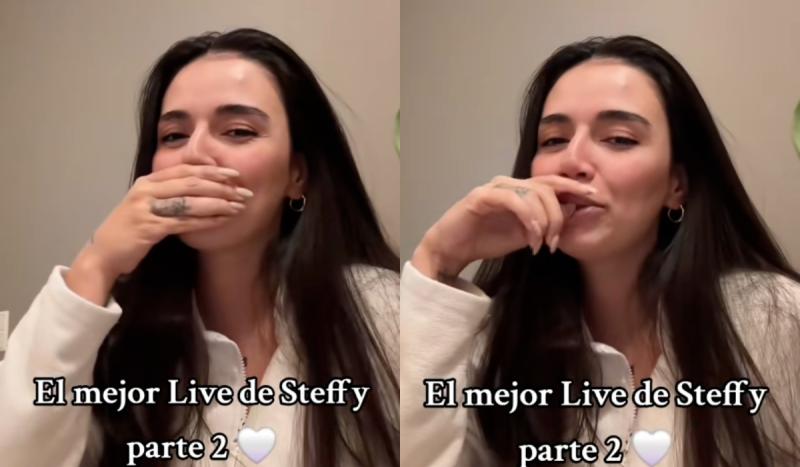 Steffi Méndez en su live | TikTok