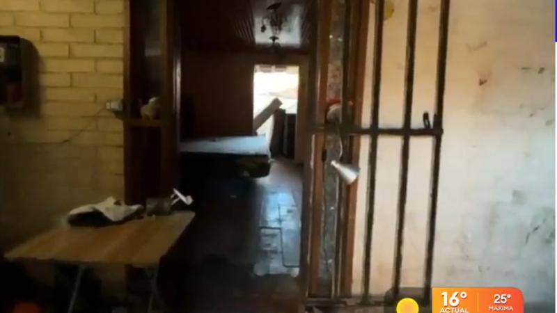 La casa donde fue encontrada Valentina Alarcón