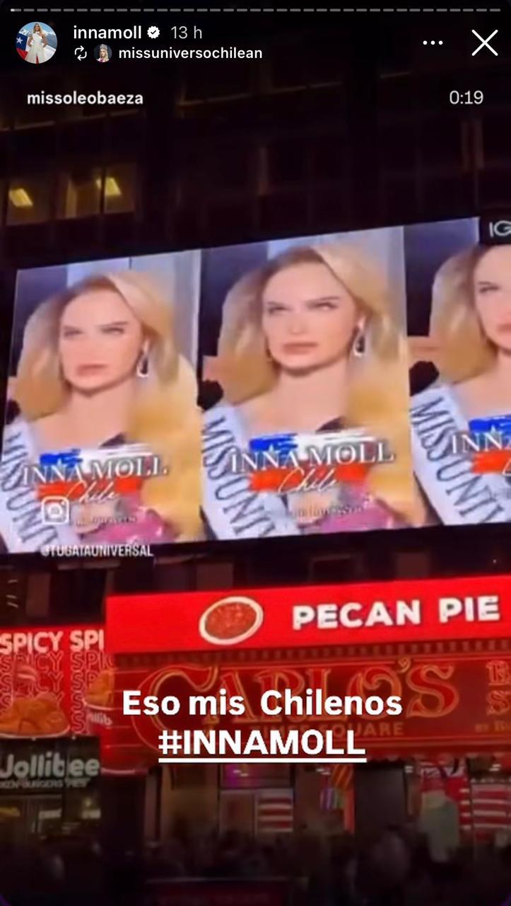 Inna Moll en Times Square