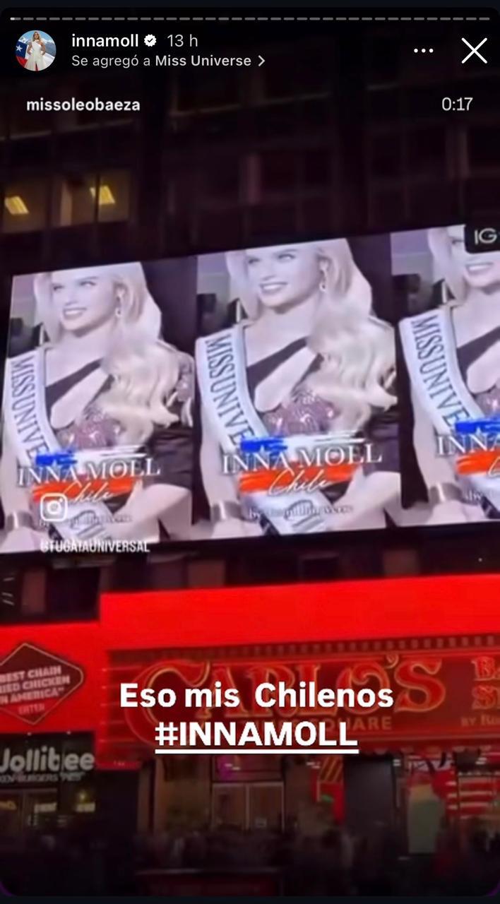 Inna Moll en Times Square