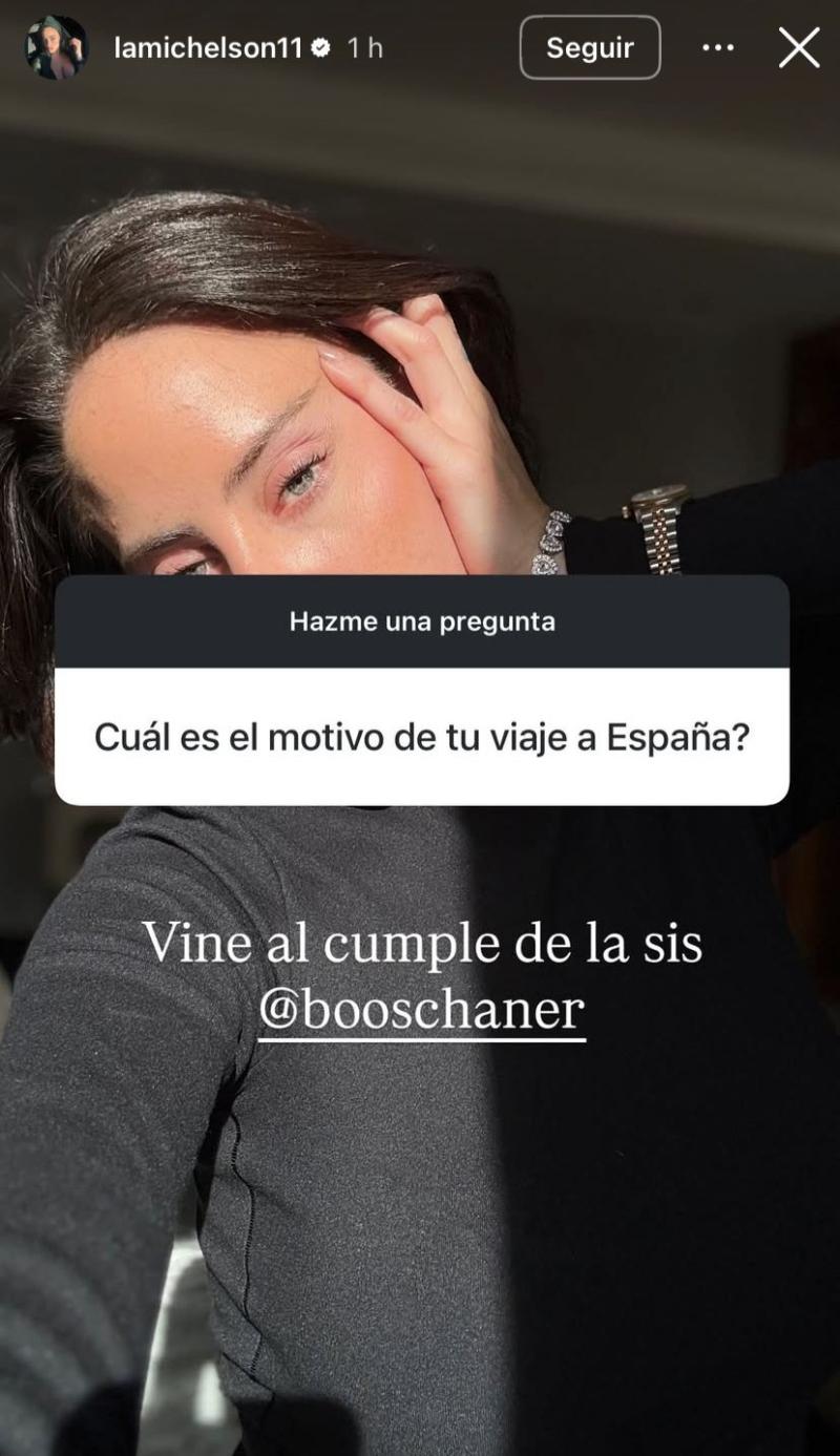 El motivo del viaje de Ignacia Michelson