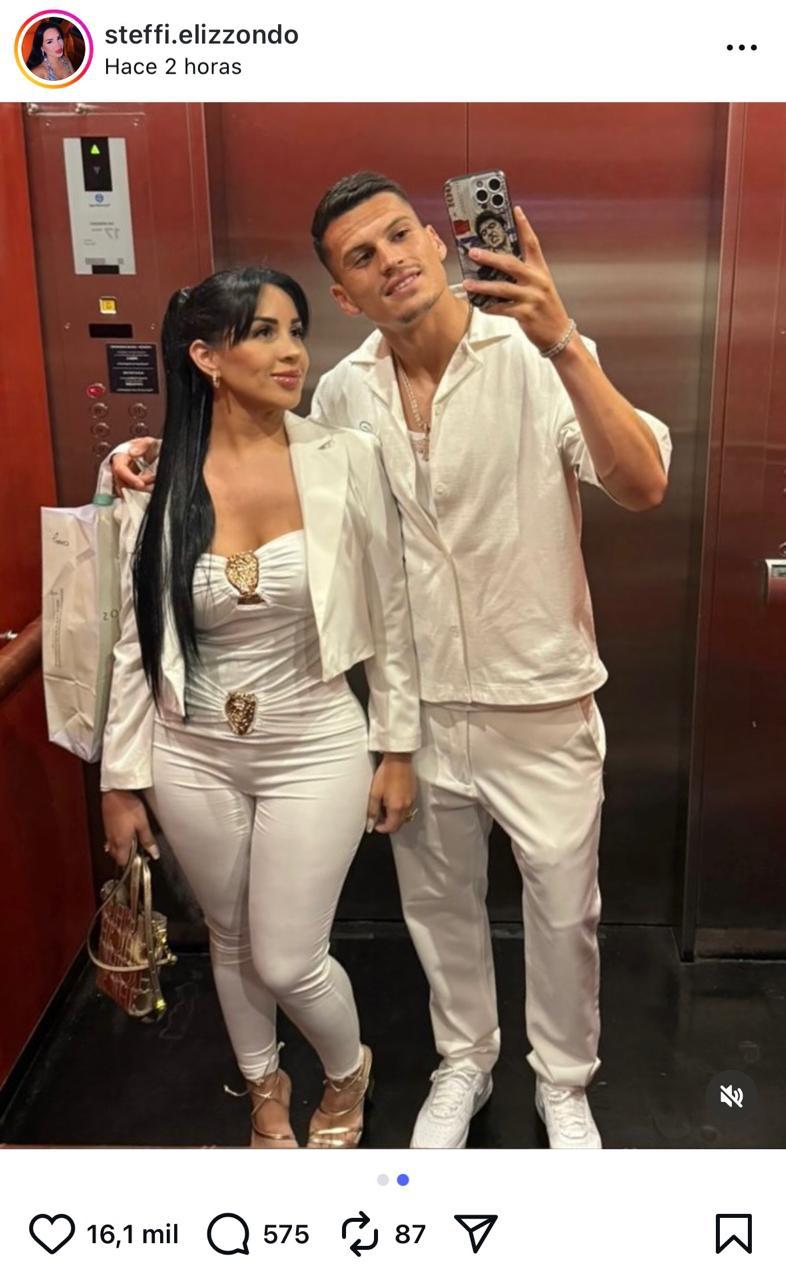 Lucas Cepeda y Steffi Elizzondo - Instagram