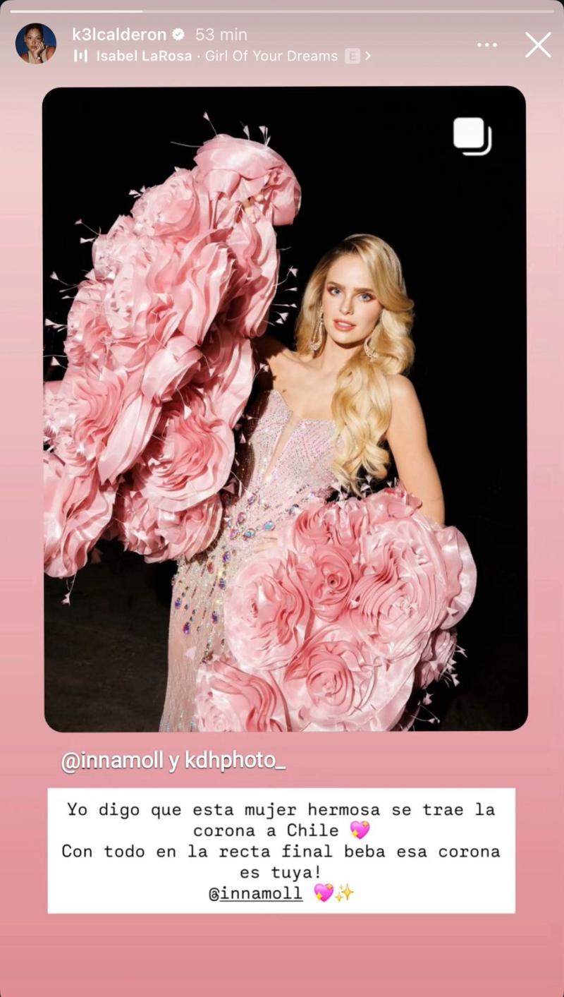 La jugada predicción de Kel Calderón sobre Inna Moll en el Miss Universo - Instagram