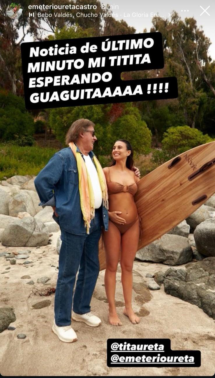 Así reaccionó Emeterio Ureta al embarazo de su hija Tita Ureta - Instagram