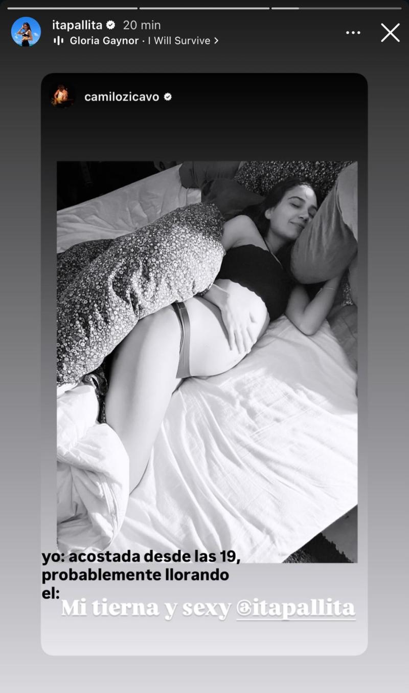 La íntima postal que Camilo Zicavo compartió de su novia Daniela Pérez - Instagram