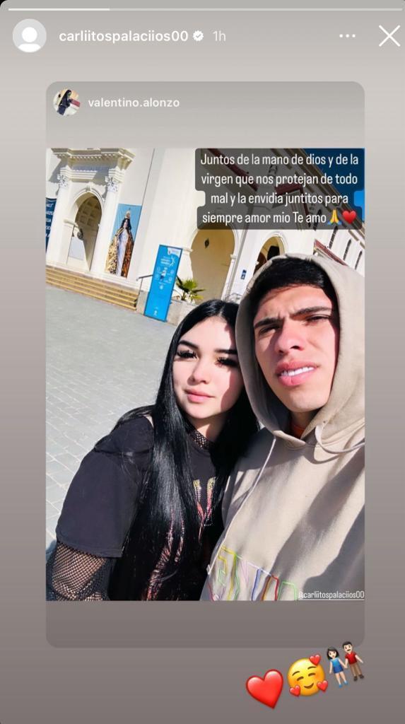 Carlos Palacios junto a Alexia Catalina en 2023 - Instagram
