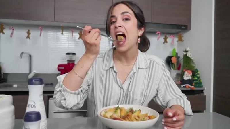 Lorena Salinas preparó pechuga de pago deshuesada para Navidad. Créditos: 13C