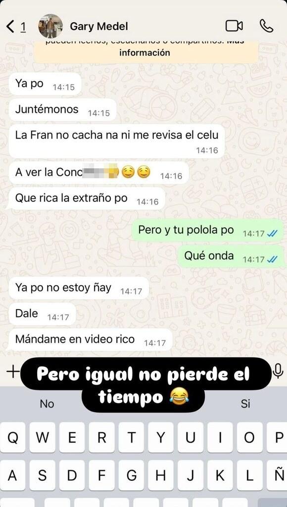 El comprometedor chat de Gary Medel que expuso la periodista Cecilia Gutiérrez - Instagram