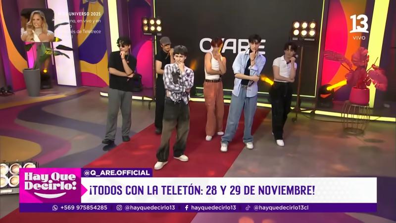 Q_ARE en ¡Hay que Decirlo! Créditos: Canal 13.