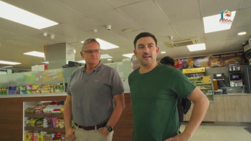 Juan Mendiburu, dueño de La Floresta, y Nicolás Guzmán. Créditos: 13C