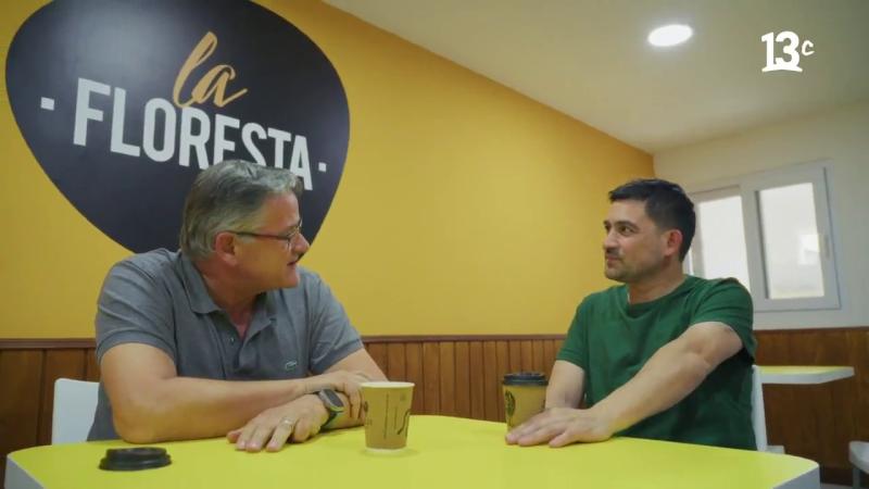 Juan Mendiburu, dueño de La Floresta, y Nicolás Guzmán. Créditos: 13C