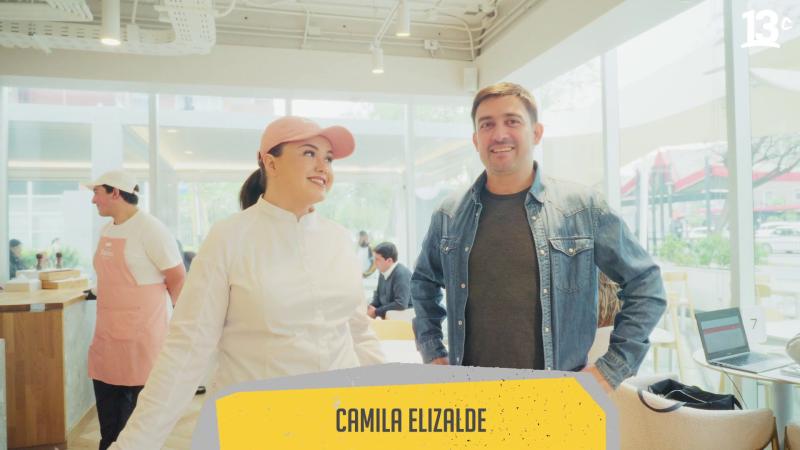 Camila Elizalde, dueña de Café Lover, y Nicolás Guzmán. Créditos: 13C