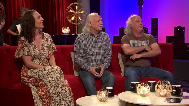 Juanita Parra, Mario Mutis y Francisco Bosco de Los Jaivas. Créditos: 13C