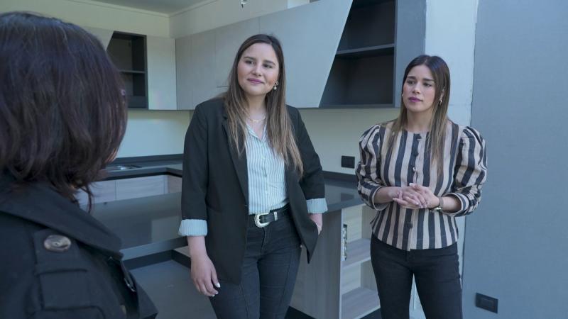 Las hermanas Díaz en el departamento de Eva. Créditos: 13C