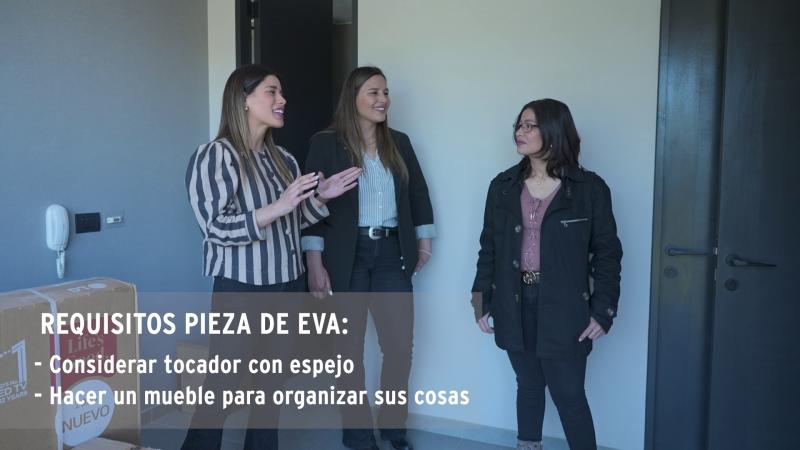 Las hermanas Díaz en el departamento de Eva. Créditos: 13C