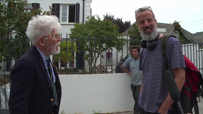 Federico Sánchez y Gabriel, el australiano que protagonizó divertido momento de "City Tour". 13C