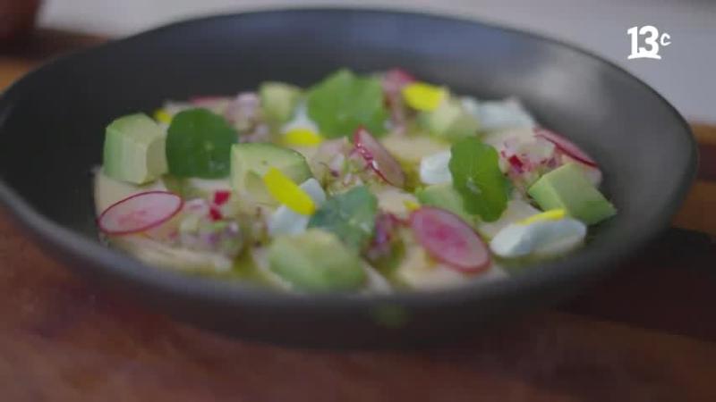 Carpaccio de jibia. Créditos: 13C