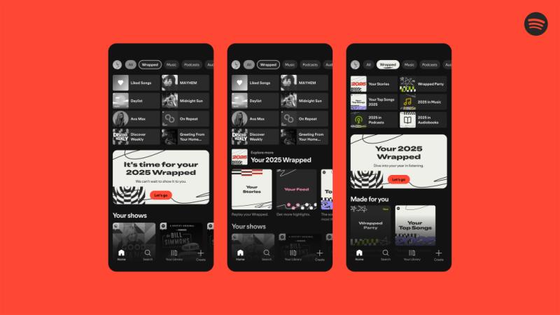Spotify Wrapped 2025 desde la app. Créditos: Spotify.