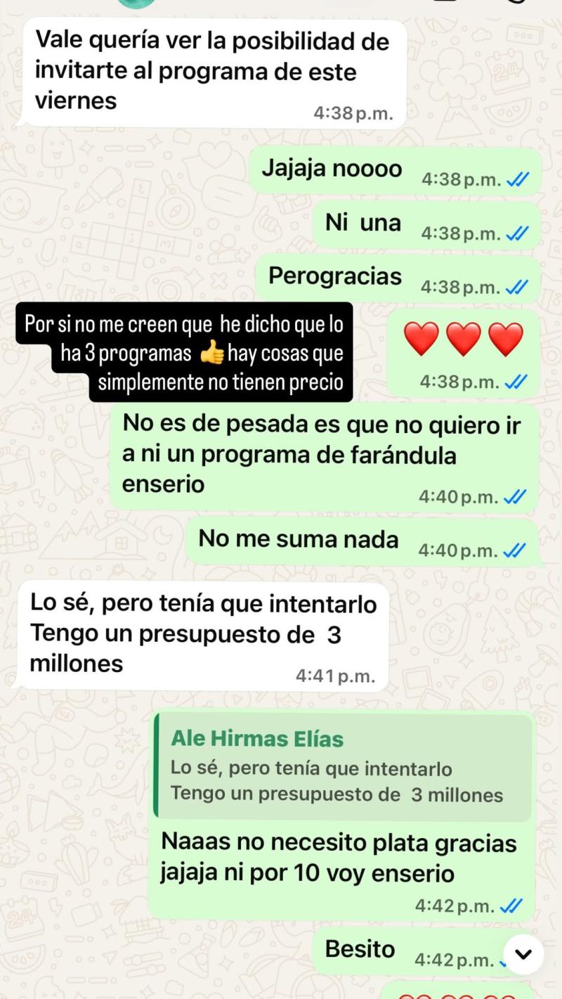 Historia de Valentina Roth | Instagram