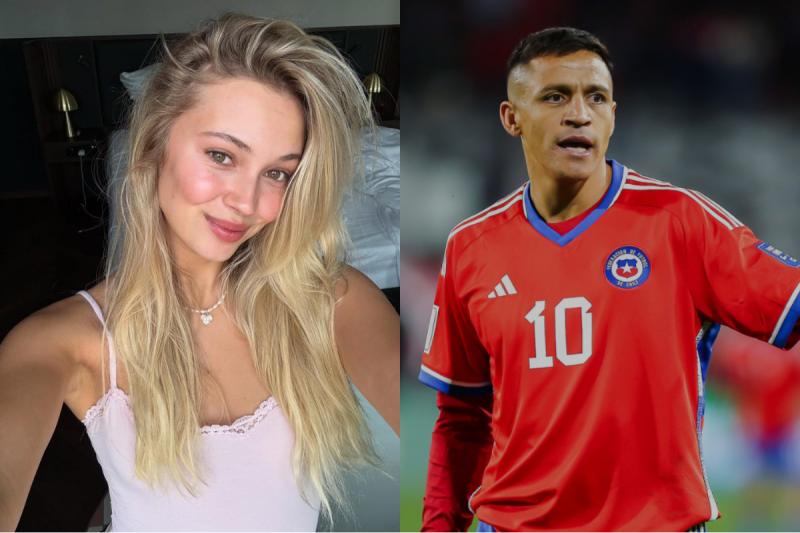 Alexis Sánchez y Alexandra Litvinova