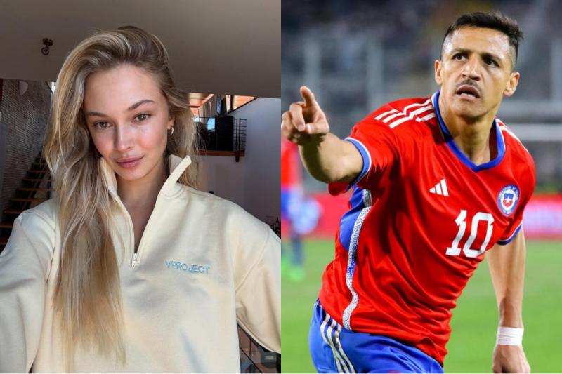 Alexis Sánchez y Alexandra Litvinova