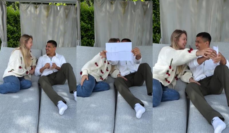 Alexis Sánchez y Alexandra Litvinova | Instagram