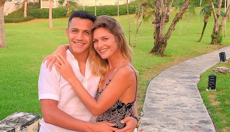 Alexis Sánchez y Mayte Rodríguez