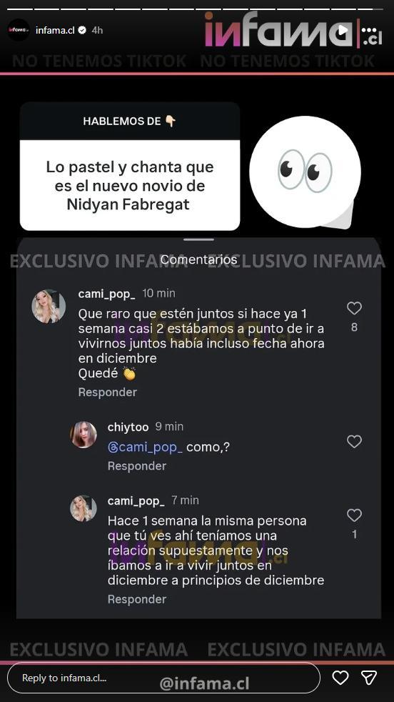 Polémica en la que se vio envuelta el pololo de Nidyan Fabregat.