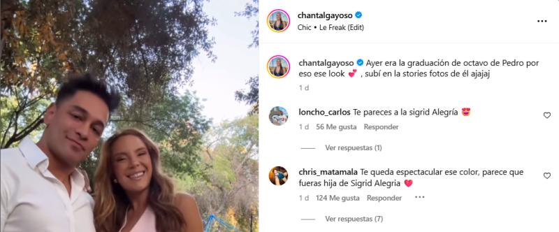 Usuarios aseguraron que con su nuevo look Chantal Gayoso se parece a Sigrid Alegría - Captura