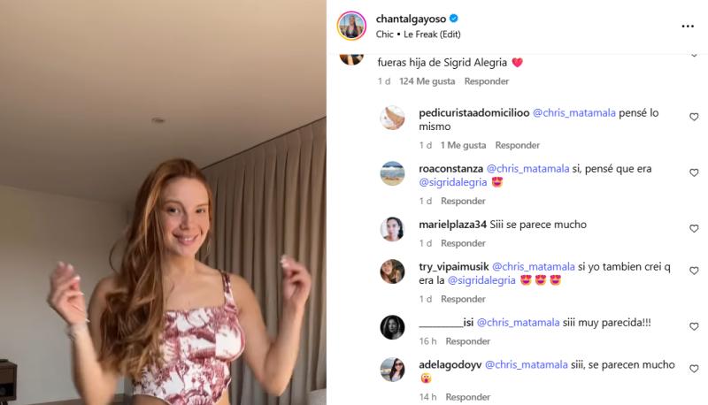 Usuarios aseguraron que con su nuevo look Chantal Gayoso se parece a Sigrid Alegría - Captura