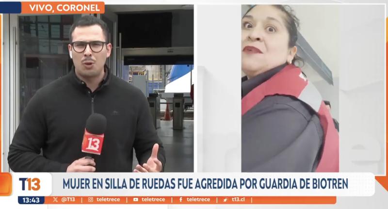 Guardia agrede a mujer en silla de ruedas.