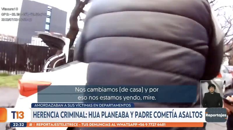 Hija instruía a padre para robar a profesores.