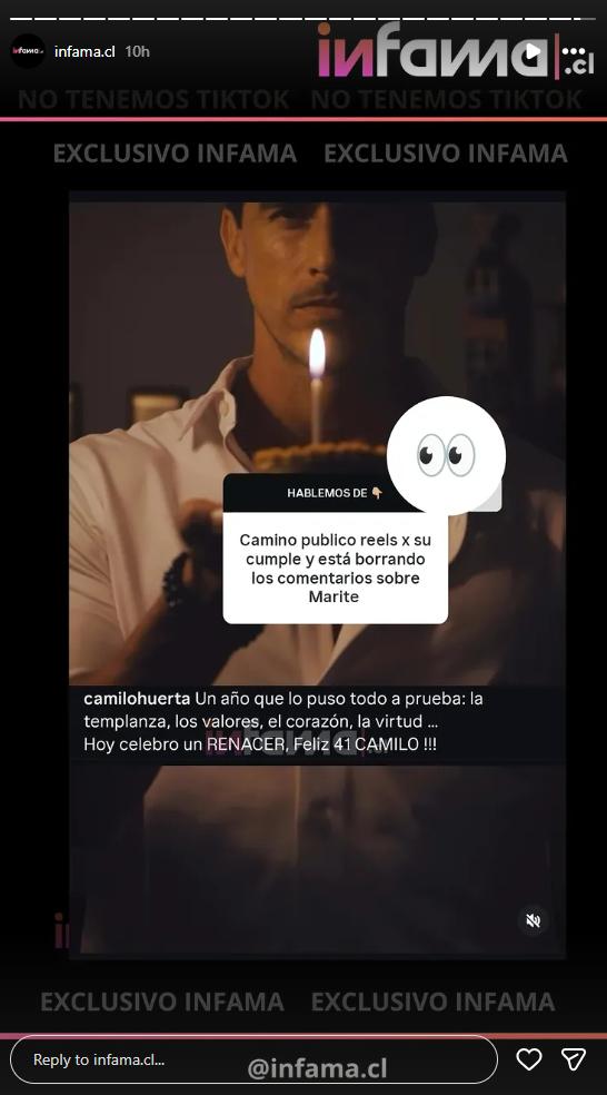 Publicación de Infama | Instagram