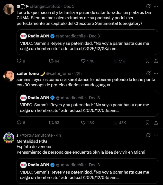 Crítica que recibió Sammis Reyes - X