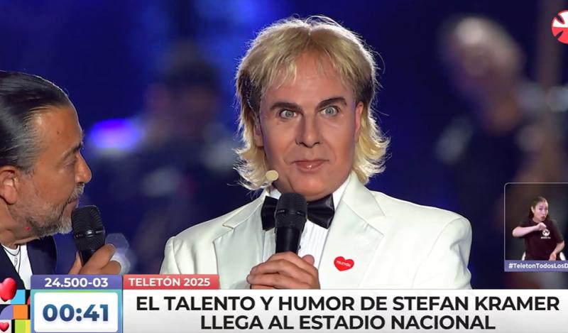 Stefan Kramer imitando a Cristian Castro