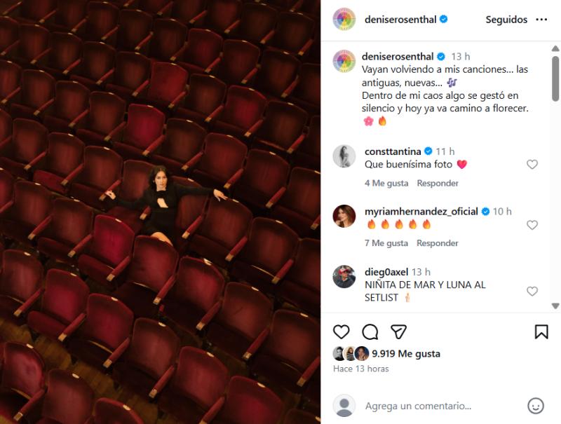 Denise Rosenthal compartió importante anuncio en redes - Instagram