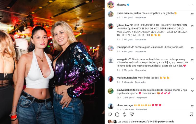 Gissella Gallardo fue a la fiesta de Pamela Díaz junto a su hija - Instagram