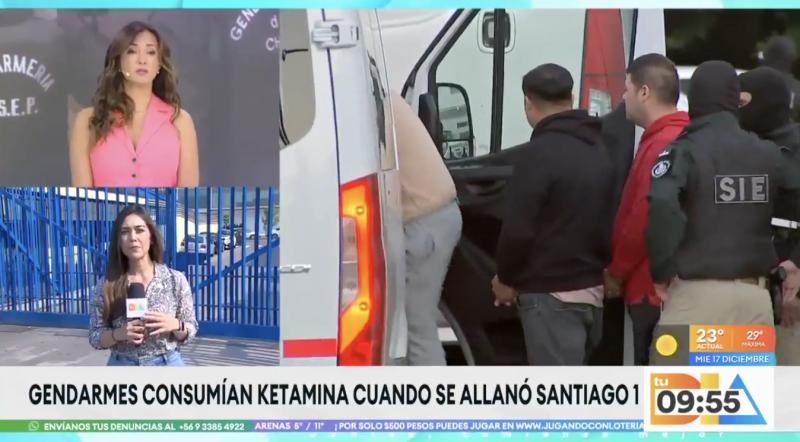 Gendarmes consumían ketamina y alcohol.