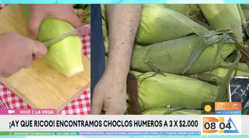 José Luis Repenning y su técnica con los choclos.