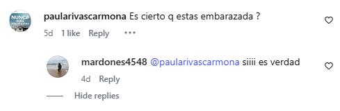 Comentarios a Mariana di Girolamo | Instagram