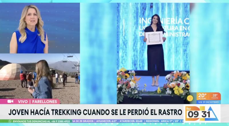 Sigue la intensa búsqueda de joven ingeniera en Farellones.