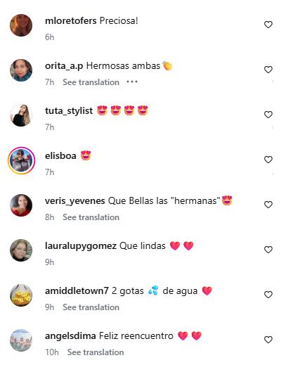 Comentarios en foto de Amaya Montero | Instagram