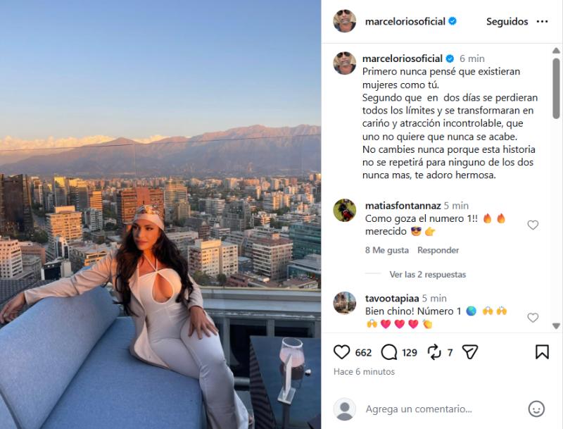 La romántica publicación de Marcelo Ríos en redes sociales - Instagram