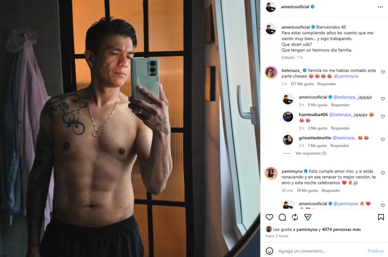 Comentarios a foto de Américo | Instagram