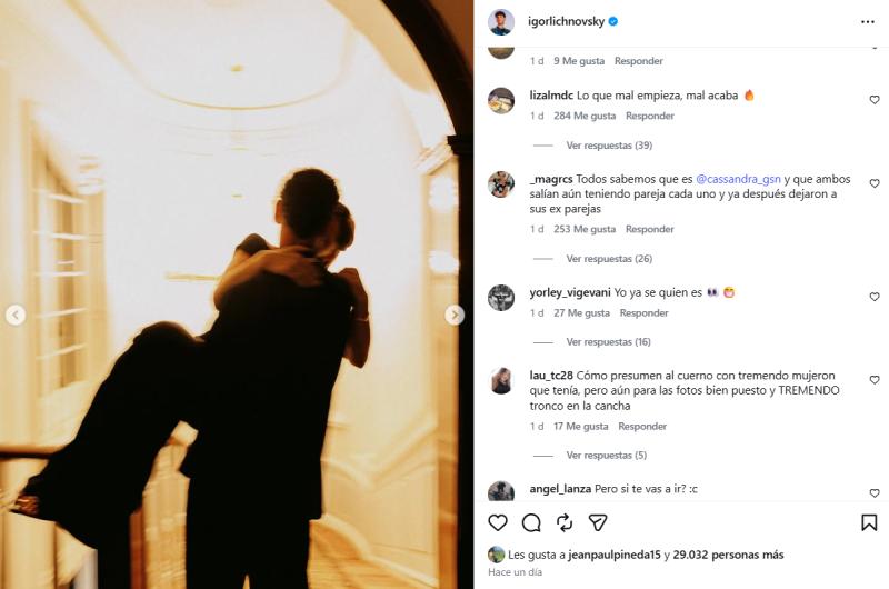 Igor Lichnovsky duramente criticado por su nueva relación.