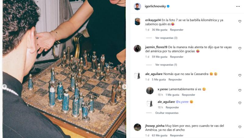 Igor Lichnovsky duramente criticado por su nueva relación.