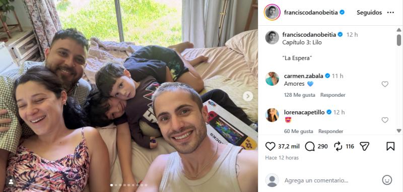 La especial dedicatoria de Francisco Dañobeitía a Fernanda Salazar - Instagram